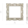 Ornate Acanthus Square Frame STL for CNC
