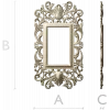 Ornate Rococo Acanthus Frame STL - 3D model for CNC