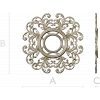 Резная круглая рамка - 3D модель STL для ЧПУ