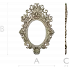 Baroque Oval Frame 3D STL Model for CNC Milling