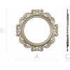 Викторианская круглая резная рамка - 3D модель STL для ЧПУ