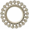 Acanthus Sunburst Round Frame STL 3D Model for CNC