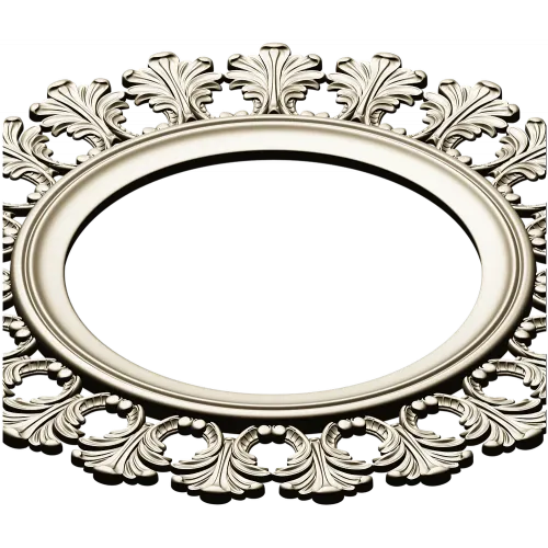 Acanthus Sunburst Round Frame STL 3D Model for CNC