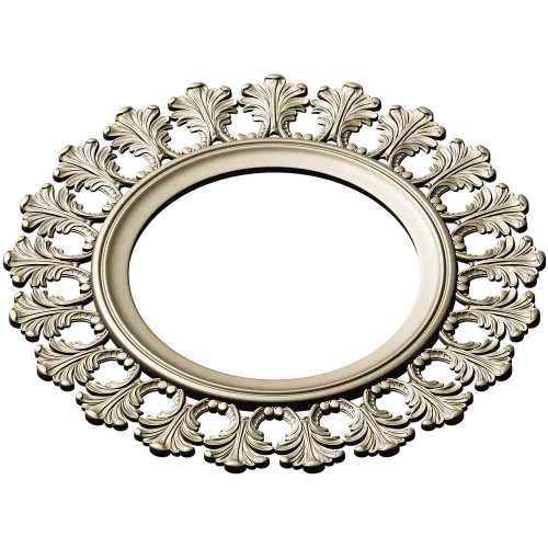 Acanthus Sunburst Round Frame STL 3D Model for CNC