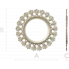 Acanthus Sunburst Round Frame STL 3D Model for CNC