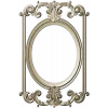 Rococo Oval Decorative Frame STL for CNC