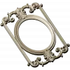 Rococo Oval Decorative Frame STL for CNC