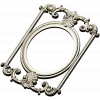 Rococo Oval Decorative Frame STL for CNC