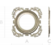 Baroque Round-in-Square Frame STL for CNC