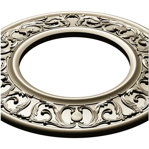 Ornate Round Frame STL for CNC