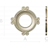 Ornate Round Frame STL for CNC