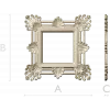 Ornate Acanthus Square Frame - STL 3D Model for CNC