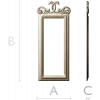 Ornamental Rectangular Frame STL - 3D model for CNC milling