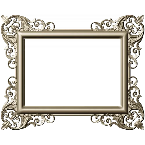 Baroque Corner Frame STL - 3D Model for CNC Router