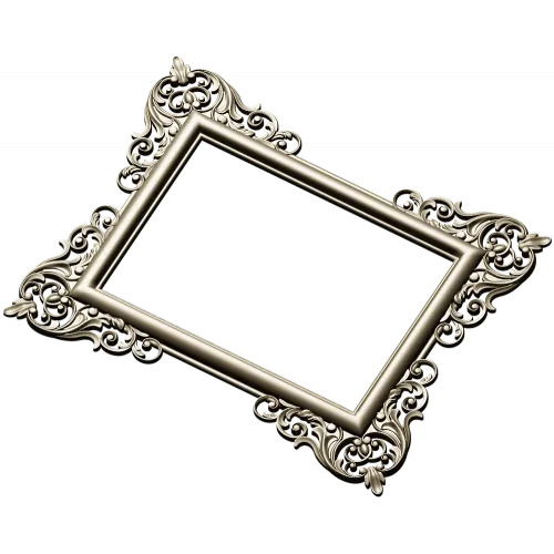 Baroque Corner Frame STL - 3D Model for CNC Router