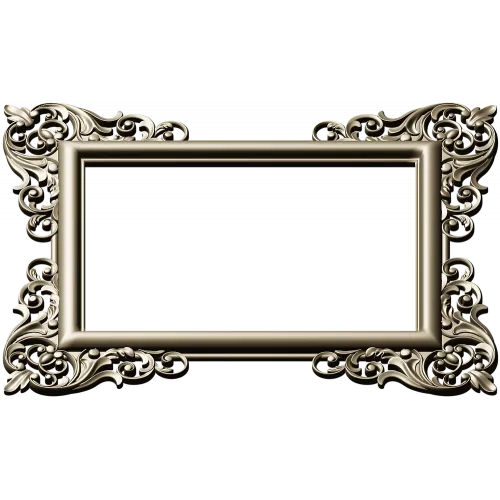 Baroque Corner Frame STL - 3D Model for CNC Router
