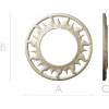 Solar Flame Ring - round decorative frame STL for CNC