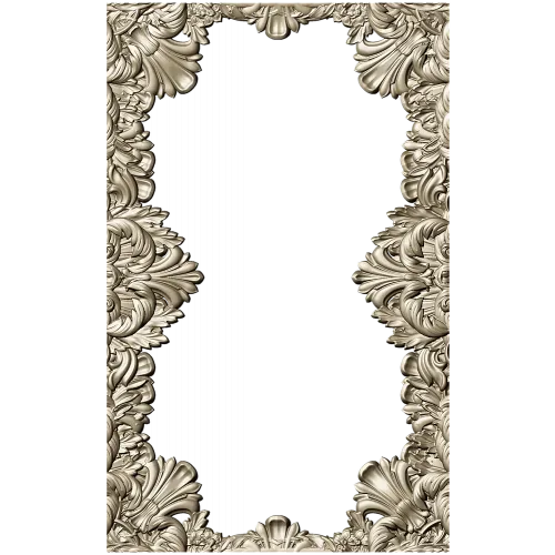 Regal Acanthus Baroque Frame STL for CNC