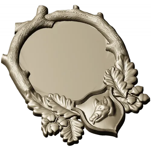 Hunting Boar Trophy Frame STL for CNC
