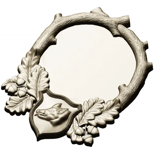 Hunting Boar Trophy Frame STL for CNC