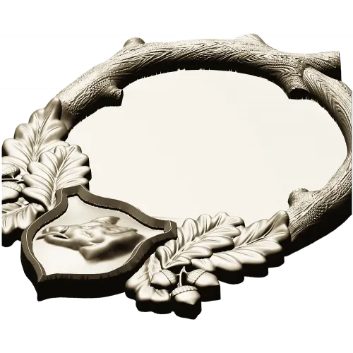 Hunting Boar Trophy Frame STL for CNC