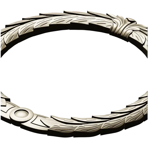 Laurel Wreath Frame STL for CNC Carving