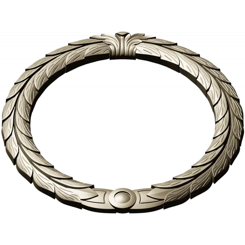 Laurel Wreath Frame STL for CNC Carving