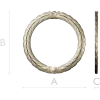 Laurel Wreath Frame STL for CNC Carving