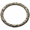 Round Floral Wreath STL 3D model for CNC milling