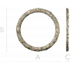 Round Floral Wreath STL 3D model for CNC milling