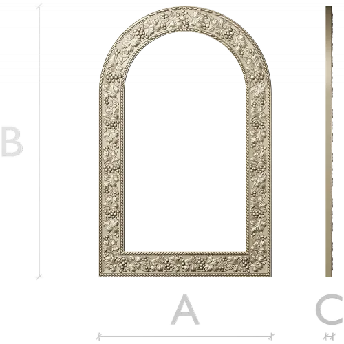 Grapevine Arched Frame STL