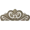Baroque headboard crest STL 3D model for CNC carving