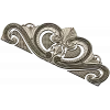 Baroque headboard crest STL 3D model for CNC carving