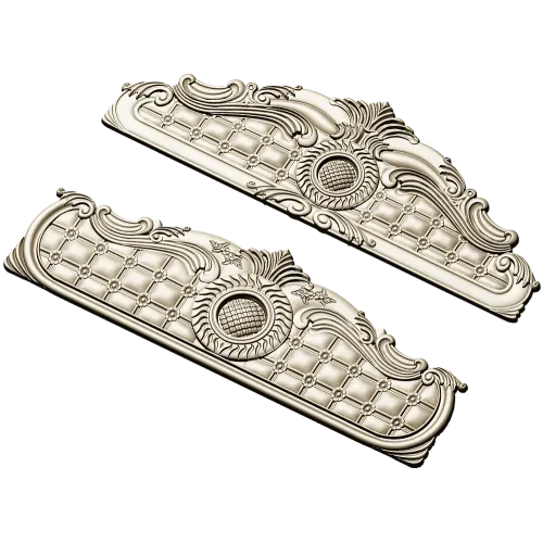 Baroque Headboard Relief STL for CNC