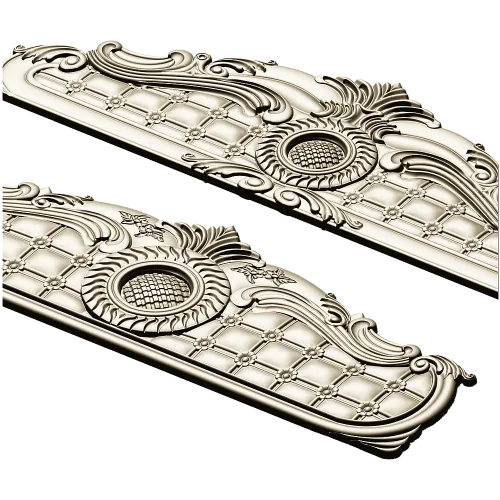 Baroque Headboard Relief STL for CNC