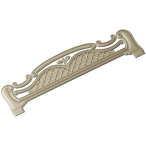 Ornate Arched Headboard STL for CNC - 3D Model for Wood Carving