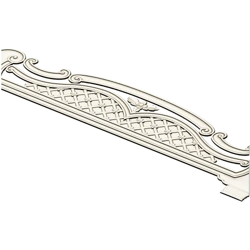 Ornate Arched Headboard STL for CNC - 3D Model for Wood Carving