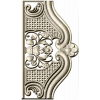 Столярная stl модель - резная спинка кровати в стиле рококо