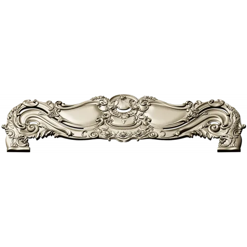Ornate Rococo Headboard STL 3D Model for CNC