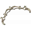 Rococo headboard crest STL for CNC