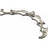 Rococo headboard crest STL for CNC