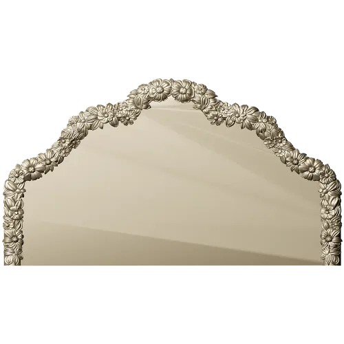 Floral Crest Headboard - STL 3D model for CNC milling