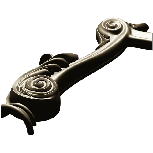 Acanthus Scroll Furniture Leg - STL 3D model for CNC