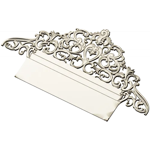 Regal Filigree Headboard Crest - STL 3D model for CNC