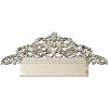 Regal Filigree Headboard Crest - STL 3D model for CNC