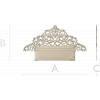 Regal Filigree Headboard Crest - STL 3D model for CNC