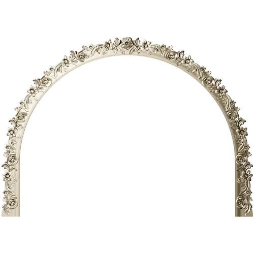 Арка Розалина - резная арочная спинка с розами (STL для ЧПУ)