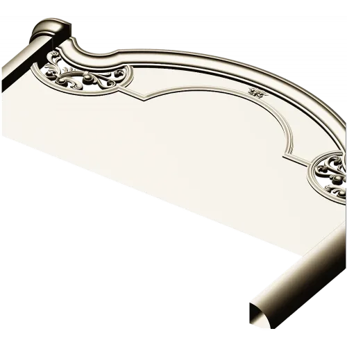 Baroque Arched Headboard STL model for CNC routing