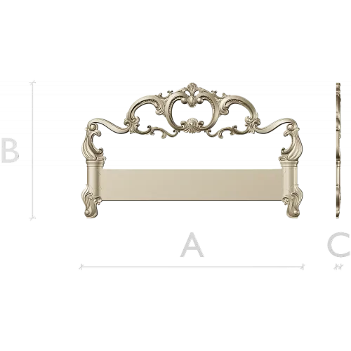 Rococo Headboard STL for CNC Milling