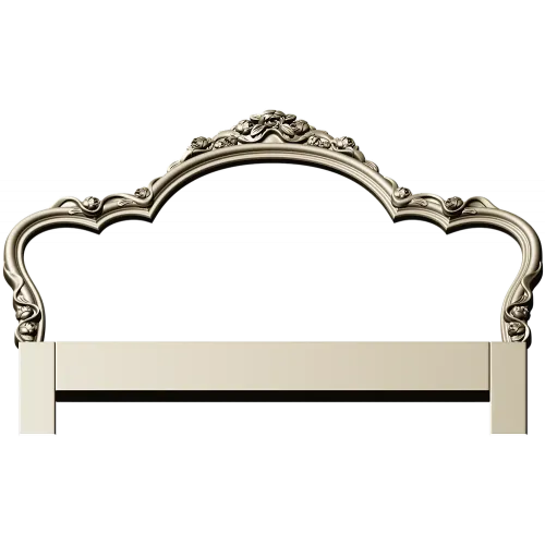 Rococo floral headboard STL for CNC milling